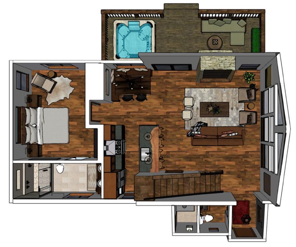Chic Retreat Indoor Outdoor Fireplace, Private Jacuzzi, Great Location! Estes Park Room photo